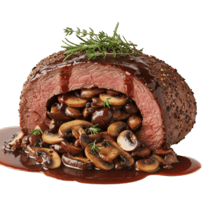 Filete de Res Relleno: de Champiñones