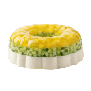 Gelatina de Limón, Piña y pepino