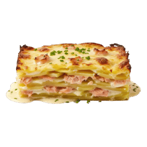 Gratín de Papa con Salmón