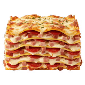 Lasagna de Jamón, Salami y Pepperoni