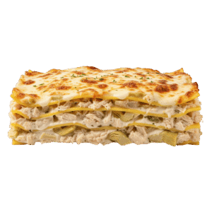 Lasagna de Pollo y Alcachofa