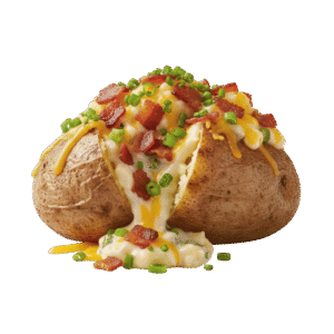 Papa Rellena al Horno de Tocino