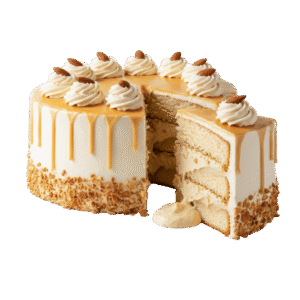 Pastel Relleno de Natilla de Almendra