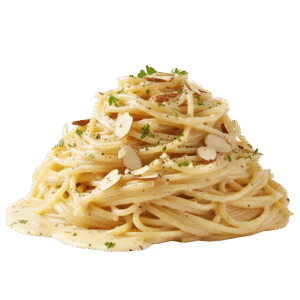 Espagueti en Salsa de Almendra