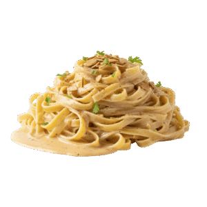 Tallarines	en Salsa de Almendra